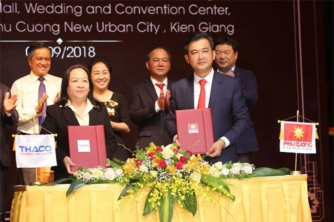 Phú Cường Kiên Giang ký kết hợp tác với Công ty ô tô Trường Hải.