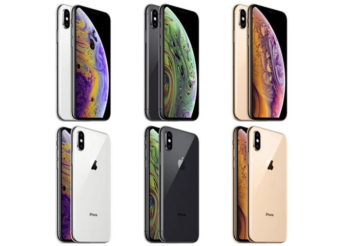 Các màu sắc của iPhone Xs và iPhone Xs Max.