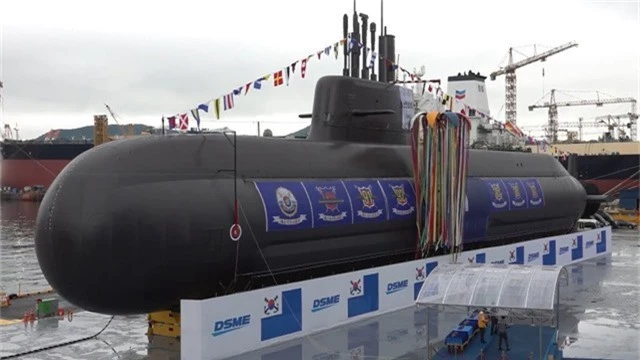 
Tàu ngầm Dosan Ahn Chang-ho của Hàn Quốc (Ảnh: AFP)
