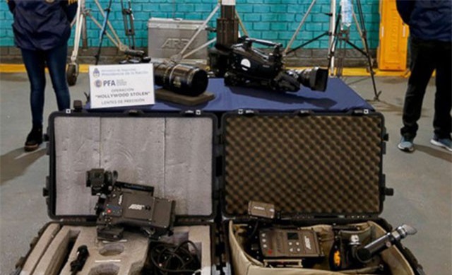 Argentina triệt phá băng nhóm trộm cắp các thiết bị quay phim từ Hollywood