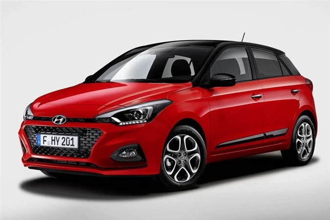 7. Hyundai i20 (doanh số: 92.939 chiếc).