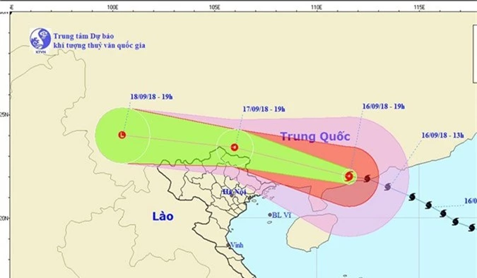 Dự báo thời tiết 17/9: Bão Mangkhut suy yếu, Hà Nội giảm 6 độ