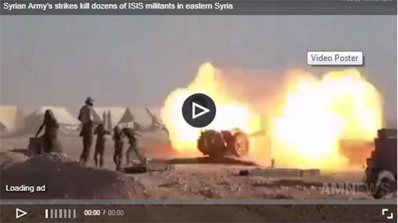 Clip: Quân đội Syria nã loạt tên lửa, diệt hàng chục tay súng IS ở Deir Ezzor