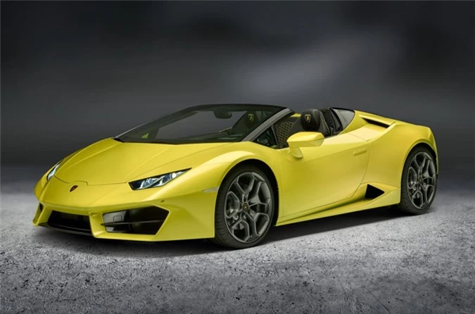 3. Lamborghini Huracan AWD Spyder 2018 (giá: 262.450 USD).