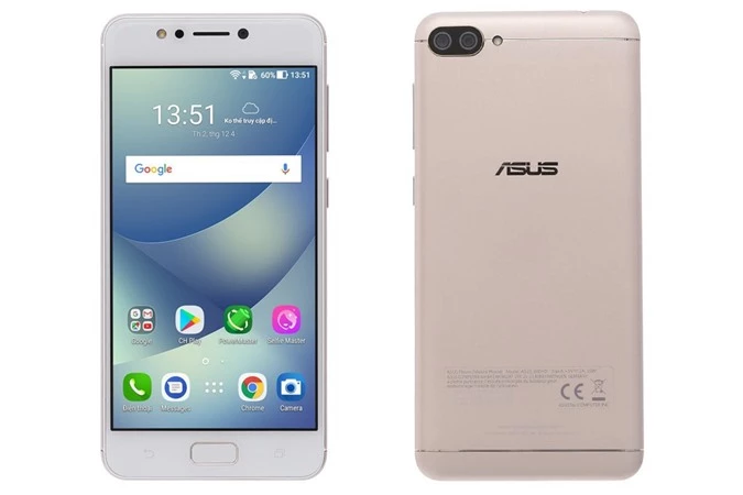 Asus Zenfone 4 Max (giá 2,79 triệu đồng, dung lượng pin: 4.100 mAh).