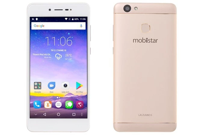 Mobiistar Lai Zumbo S 2017 (giá 2,49 triệu đồng, dung lượng pin: 4.000 mAh).