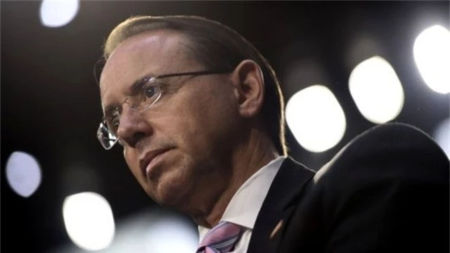 Thứ trưởng Tư pháp Mỹ Rod Rosenstein (Ảnh: AFP)