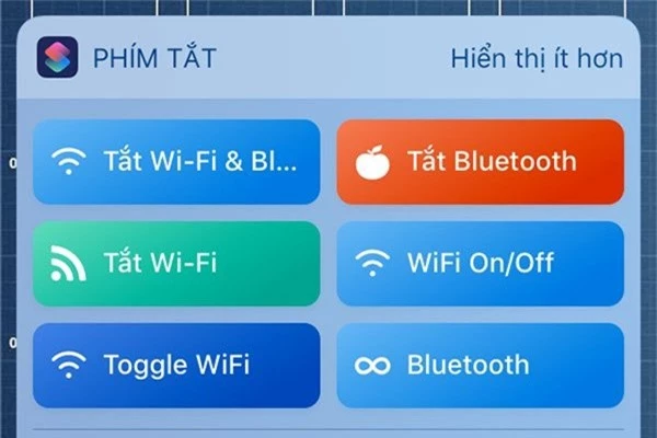 Tắt Wi-Fi và Bluetooth trên iOS 12 chỉ với một chạm