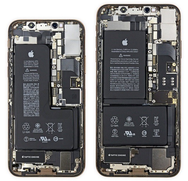 “Mổ bụng” iPhone Xs, Xs Max, phát hiện thanh pin chữ L độc đáo