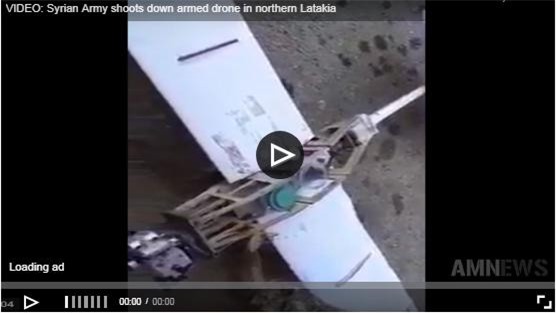 Clip: Quân đội Syria bắn hạ máy bay do thám vũ trang ở Bắc Latakia