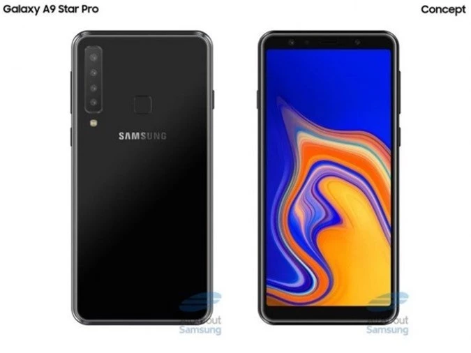 Samsung Galaxy A9 Star Pro dùng camera 4 ống kính