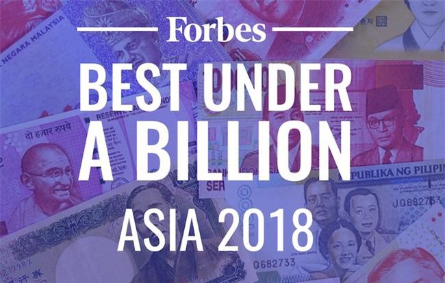 Khoáng sản Bình Dương (KSB) cùng VCS và TV2 lọt TOP 200 doanh nghiệp có doanh thu dưới 1 tỷ USD tốt nhất Châu Á