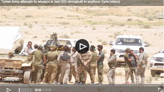 Clip: Quân đội Syria nhắm vào pháo đài cuối cùng của IS ở Al-Sweida