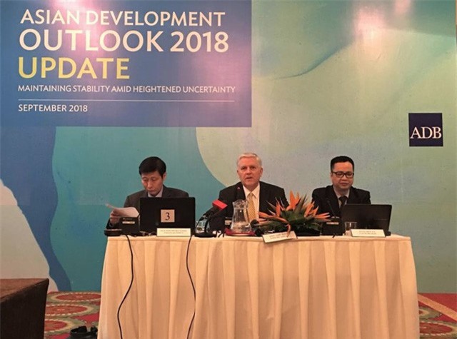 ADB hạ dự báo tăng trưởng kinh tế Việt Nam năm 2018 xuống còn 6,9%