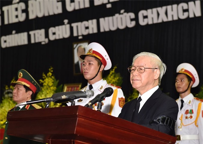 Điếu văn của Tổng Bí thư tại Lễ truy điệu Chủ tịch nước Trần Đại Quang