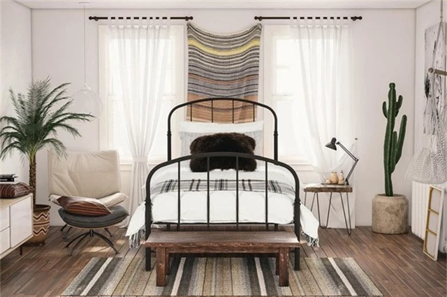 Phòng ngủ mang phong cách Rustic - Ảnh 3.