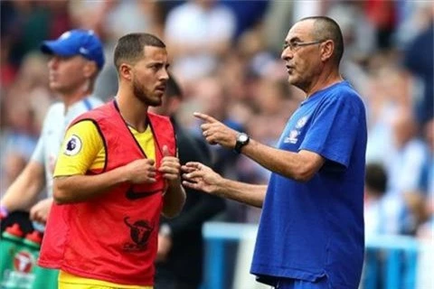 Eden Hazard ca ngợi HLV Sarri khiến Martinez buồn lòng hình ảnh