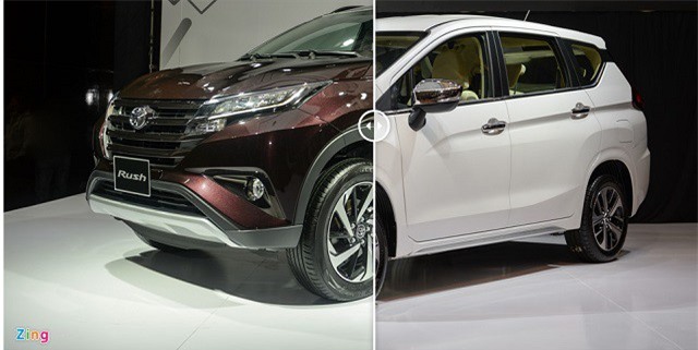 So sánh Toyota Rush và Mitsubishi Xpander- cặp đối thủ mới tại Việt Nam