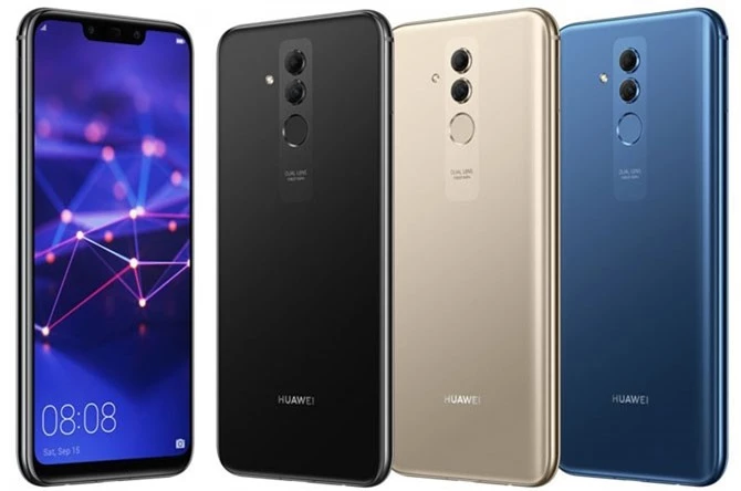 Huawei Mate 20 Lite có 3 màu đen, xanh, vàng. Máy hiện đã được bán ra ở thị trường châu Ấu với giá 370 euro (tương đương 10,03 triệu đồng).