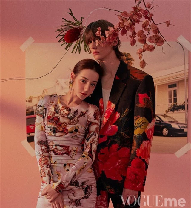 Địch Lệ Nhiệt Ba hóa quý cô màu hồng trên Vogue - Ảnh 2.