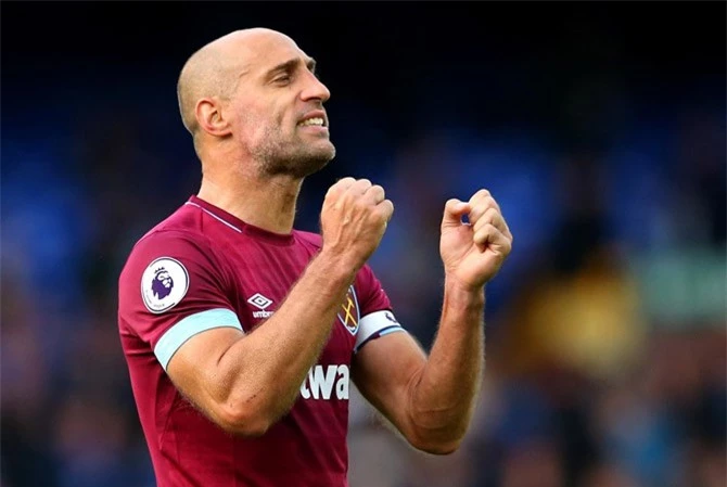 Hậu vệ phải: Pablo Zabaleta (West Ham).