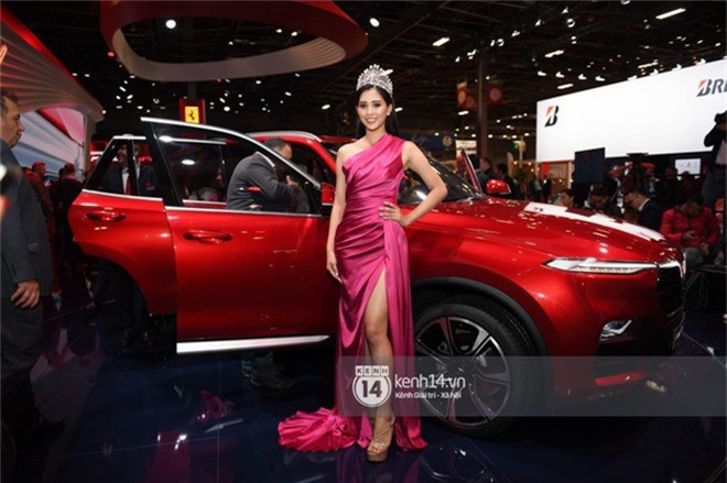 Hoa hậu của Tiểu Vy diện váy dạ hội nổi bật, cực xinh đẹp trong sự kiện ra mắt ô tô VINFAST tại Paris - Ảnh 4.