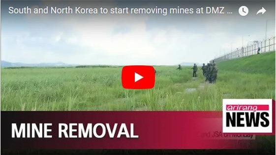 Clip: Quân đội Hàn Quốc - Triều Tiên gỡ mìn tại DMZ và JSA