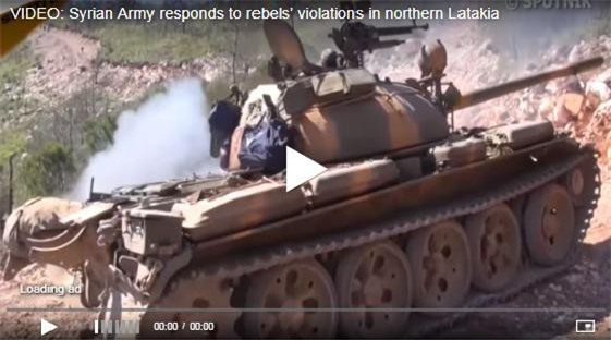 Clip: Quân đội Syria giáng đòn trừng phạt phiến quân dữ dội ở Bắc Latakia