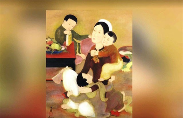 Bức tranh "Gia đình" của danh họa Lê Phổ được mua với giá 750.000 USD