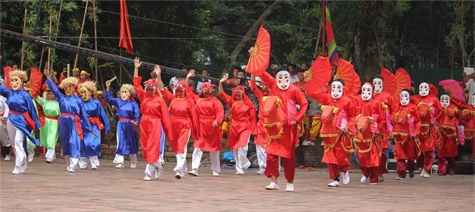 Trò diễn dân gian 1.000 năm được tái hiện ở lễ hội Lam Kinh