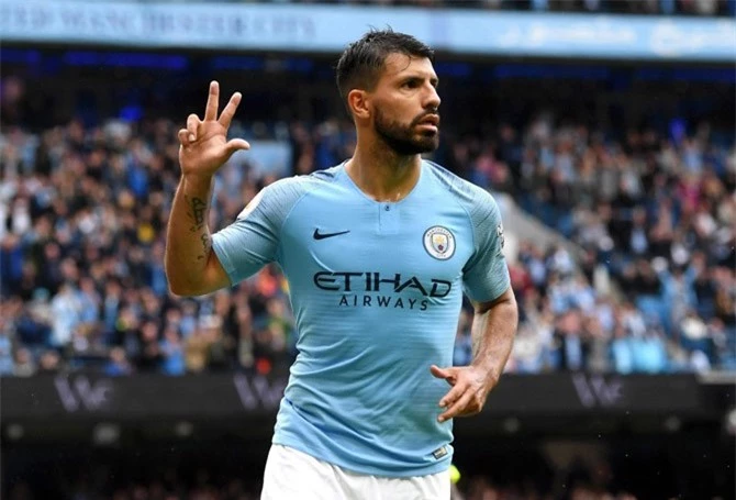 Tiền đạo: Sergio Aguero (Man City).