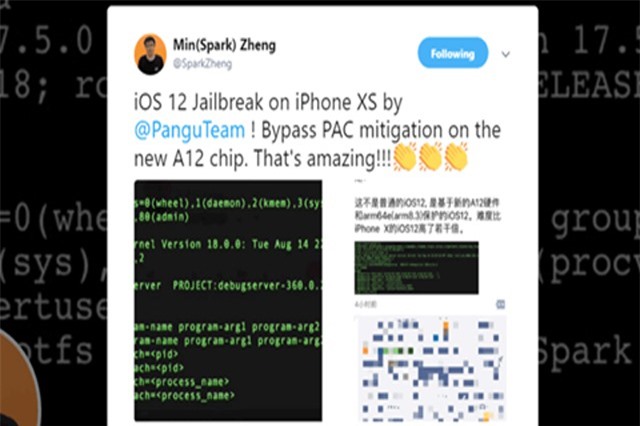 Hacker Trung Quốc bẻ khóa thành công iOS 12 trên iPhone Xs