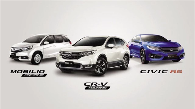 vừa tiết lộ các phiên bản CR-V, Mobilio và Civic mới.