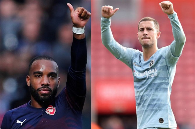 Đội hình tiêu biểu vòng 8 Premier League: Vinh danh Hazard, Lacazette