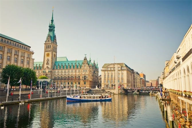 4. Thành phố Hamburg, Đức.