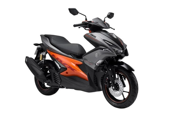 Yamaha NVX 155 ABS màu xám cam.