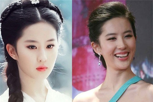 Nhan sắc thật của Lưu Diệc Phi 'một trời một vực' với ảnh ảo