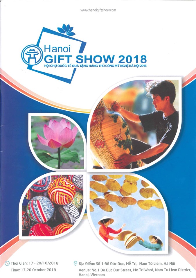 650 gian hàng, 250 doanh nghiệp tham gia Hội chợ quốc tế quà tặng hàng thủ công mỹ nghệ Hà Nội 