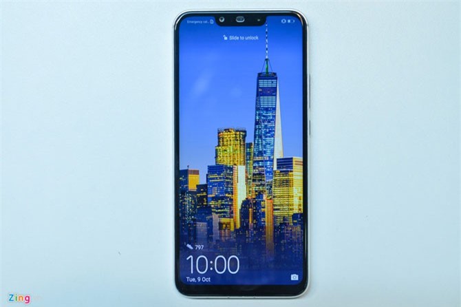 Ảnh thực tế Nova 3i phiên bản trắng ngọc trai vừa ra mắt