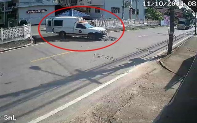 Hy hữu: Tù nhân Thái Lan cướp xe tải ngay tại tòa rồi tẩu thoát