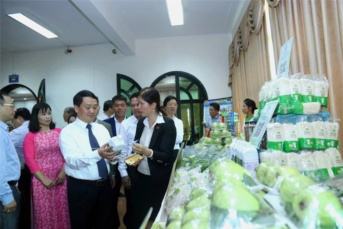 Các sản phẩm Việt Nam được trung bày tại hội thảo.