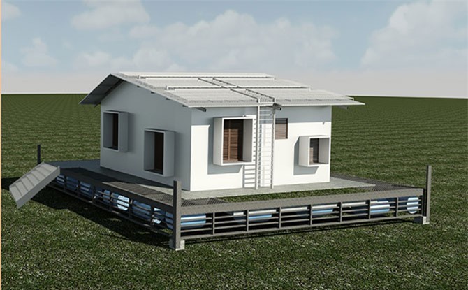 Sáng tạo trẻ: Nhà nổi cho người dân vùng lũ