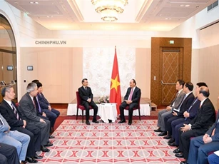 Hình ảnh Thủ tướng tiếp các lãnh đạo một số hiệp hội, doanh nghiệp