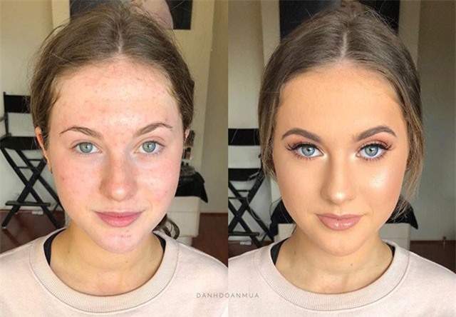 Sự thay đổi 'chóng mặt' của phụ nữ trước và sau khi trang điểm
