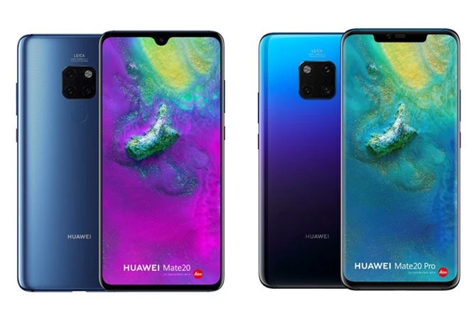 Huawei Mate 20 và Mate 20 Pro (phải).