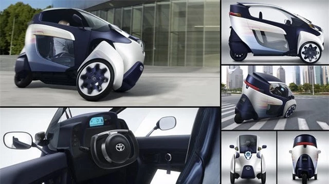 Toyota i-Road Concept là phương tiện cá nhân hữu ích trong không gian đô thị chật hẹp
