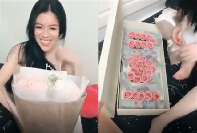 Clip: Cô vợ sướng rơn khi được chồng tặng hộp quà đầy tiền 500.000 đồng nhân dịp 20/10