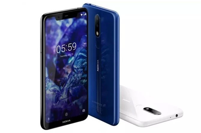 Nokia 5.1 Plus (giá: 4,79 triệu đồng).