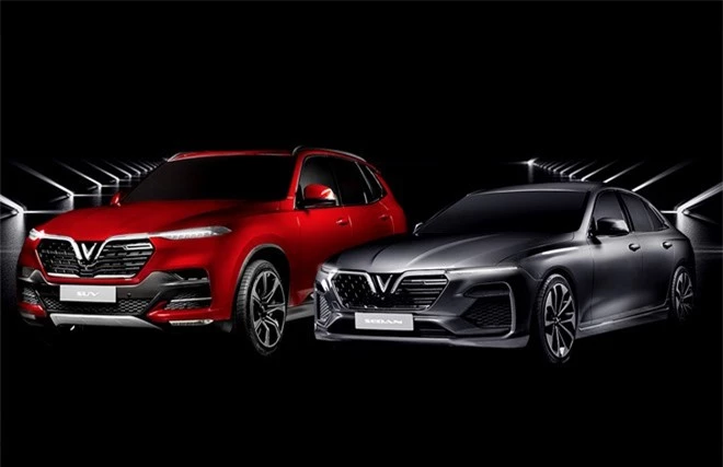 2 mẫu xe Vinfast có tên Lux A2.0 với dòng sedan và Lux SA2.0 với dòng SUV. (Ảnh: Vinfast).