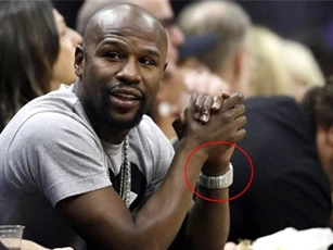 Mayweather đeo đồng hồ 18 triệu USD đi xem bóng rổ